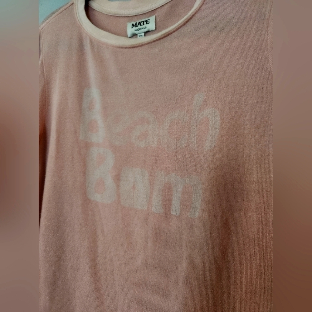 Mate The Label LA Beach Bum Crewneck Lightweight Sweater Small/Medium - Picture 5 of 5